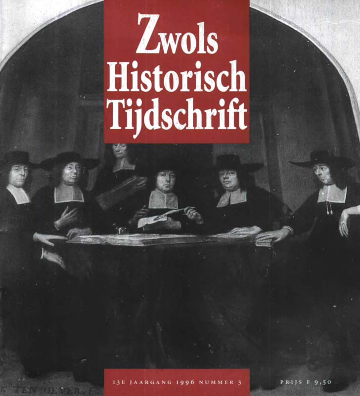 Zwolse Historisch Tijdschrift 1996, Aflevering 3